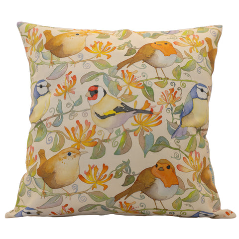 クッションカバー Birds & Honeysuckle New 鳥