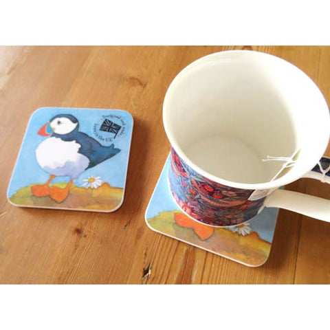 コースター Playful Puffins