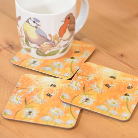 コースター Bees & Daisy