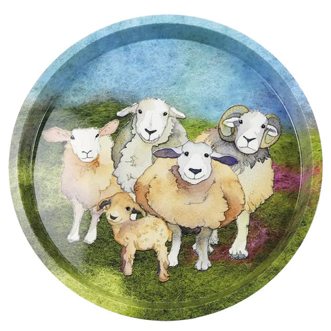 エマボール ラウンド ティン トレイト Felted Sheep