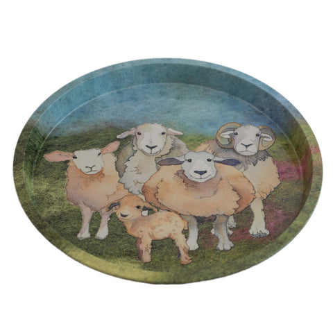 エマボール ラウンド ティン トレイト Felted Sheep