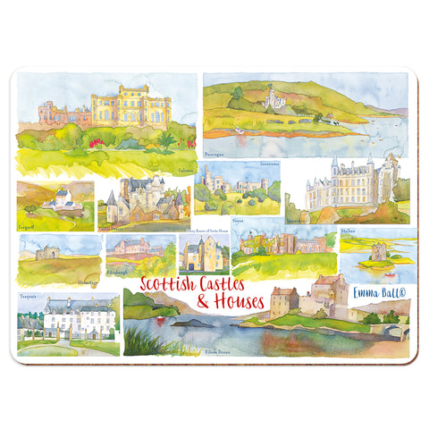 ティーマット Scottish Castles スコットランド ランチョンマット プレイスマット