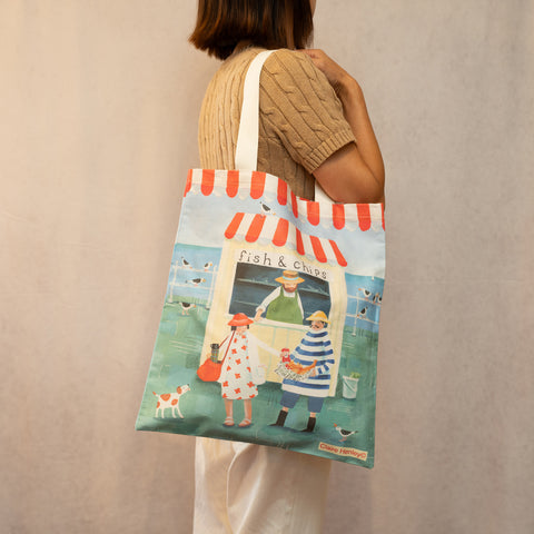 エマボール トート バッグ Fish & Chips セカンドバッグ