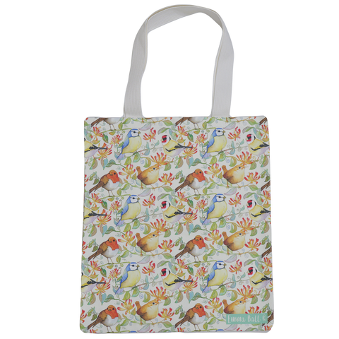 エマボール トートバッグ Birds & Honeysuckle かわいい 鳥