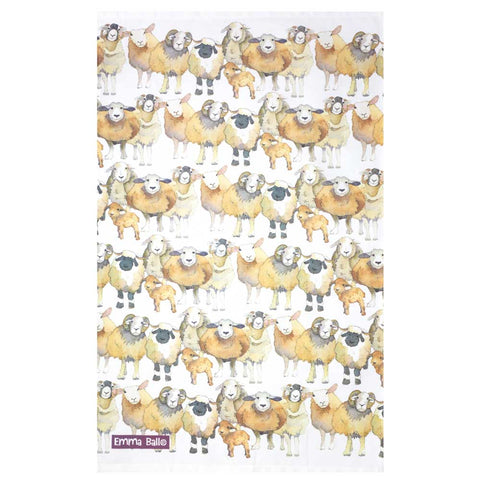 コットンティータオル Sheep Repeat