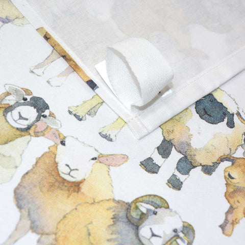 コットンティータオル Sheep Repeat