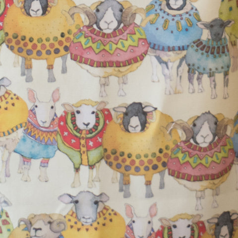 エマボール コットンエプロン Sheep in Sweaters ひつじ かわいい