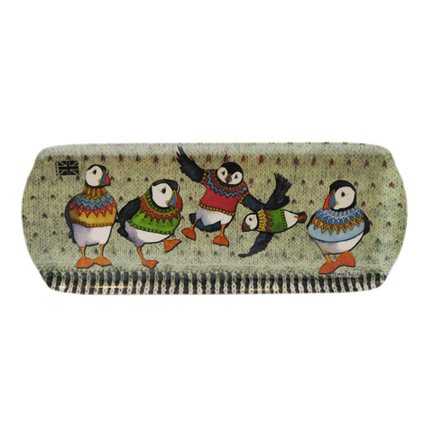 エマボール サンドウィッチトレイ Woolly Puffins プレート カフェトレイ トレイ トレー お盆 おぼん