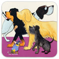 エマボール コースター Paw Club 4 dog 犬 かわいい