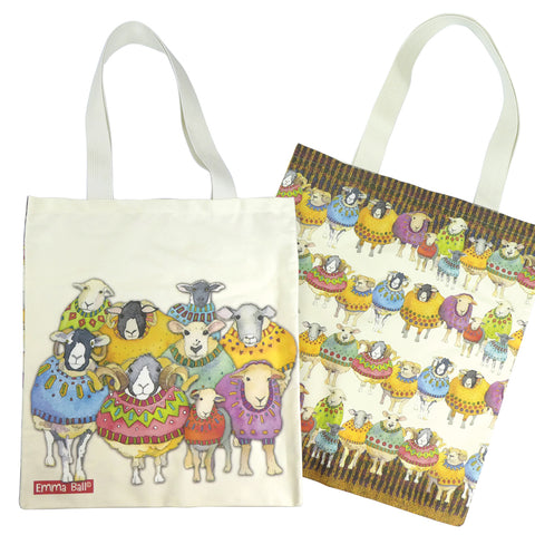 エマボール Sheep in Sweaters トートバッグ エコバッグサブバッグ かわいい 羊 ひつじ