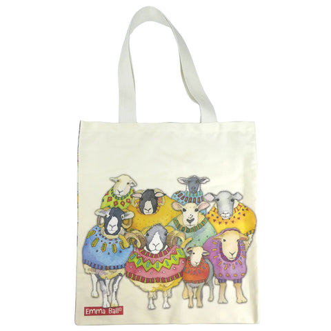 エマボール Sheep in Sweaters トートバッグ エコバッグサブバッグ かわいい 羊 ひつじ