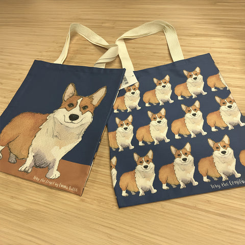 オックスフォードタイム オリジナル 限定商品 CORGI コーギー トートバッグ エコバック サブバック